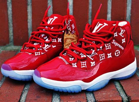 supreme louis vuitton jordan 11 price|supreme louis vuitton slippers.